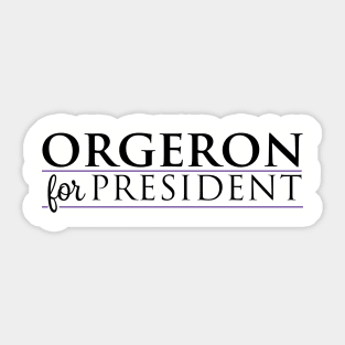 Orgeron For President Sticker